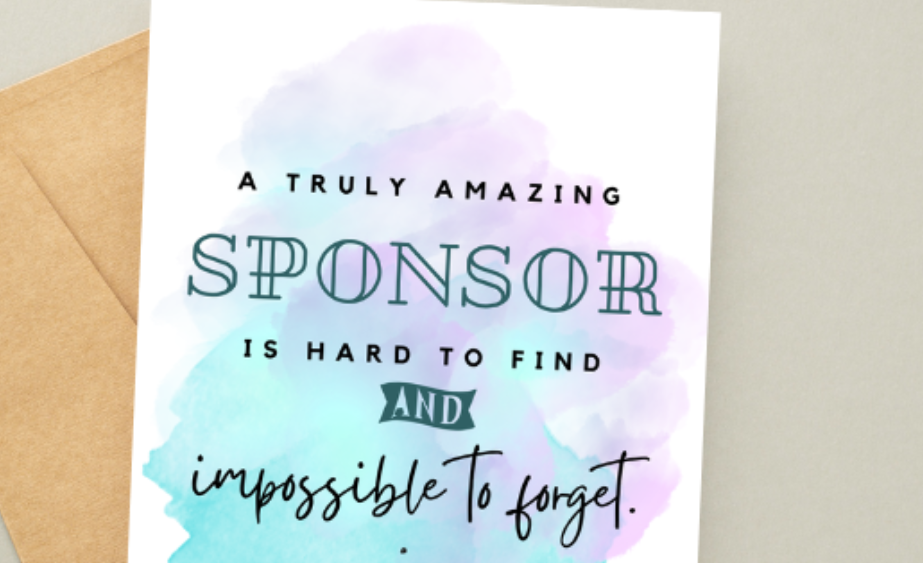Amazing Sponsor Card